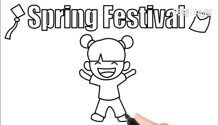  spring festival手抄报  spring festival画报