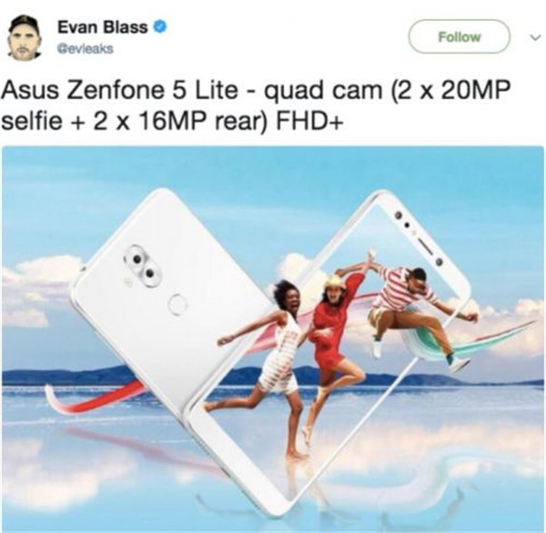 華碩ZenFone 5 Lite配置參數(shù)曝光