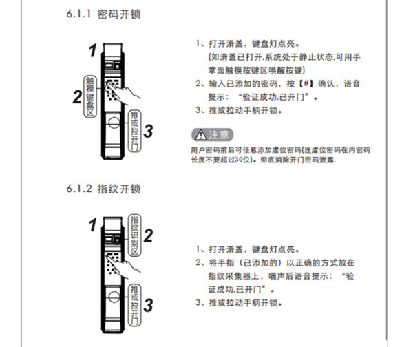 凱迪仕K7指紋鎖使用說明書