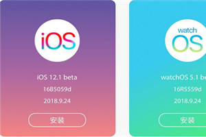 ios12.1beta1怎么升級