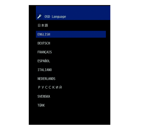 雅馬哈YSP-2700回音壁音箱怎么選擇菜單顯示的語(yǔ)言