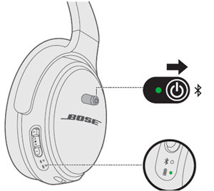 BOSE QC35Ⅱ耳機怎么開機關機