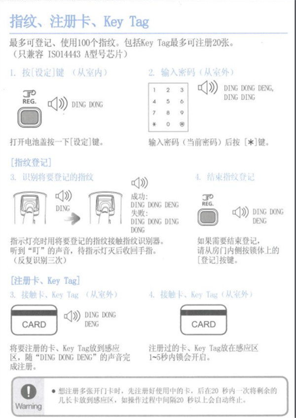 三星SHP-DP728指紋鎖使用說(shuō)明書(shū)