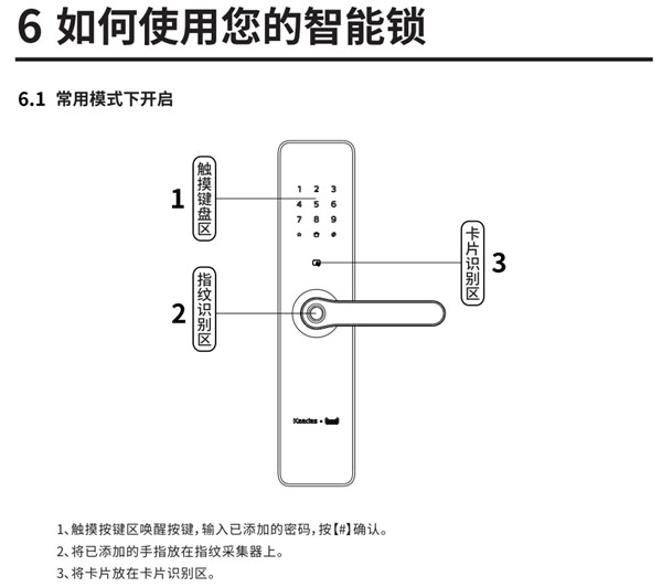 凱迪仕tk2指紋鎖使用說(shuō)明書(shū)