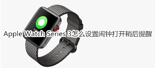 Apple Watch Series 3怎么设置闹钟打开稍后提醒