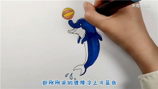 海豚简笔画