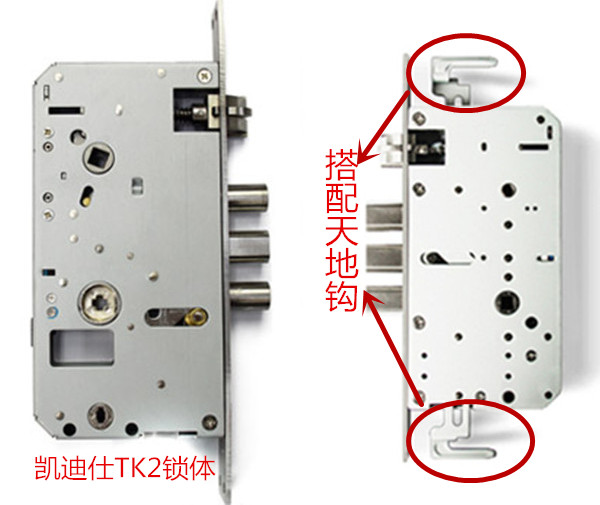 凱迪仕TK2指紋鎖支持天地鉤嗎