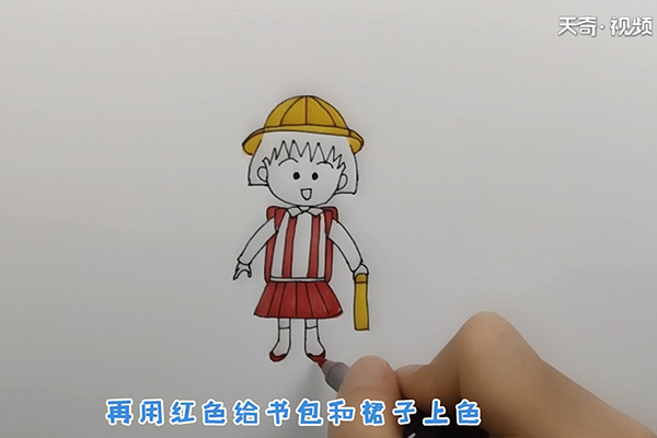 樱桃小丸子简笔画