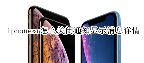 iphonexr怎么关闭通知显示消息详情