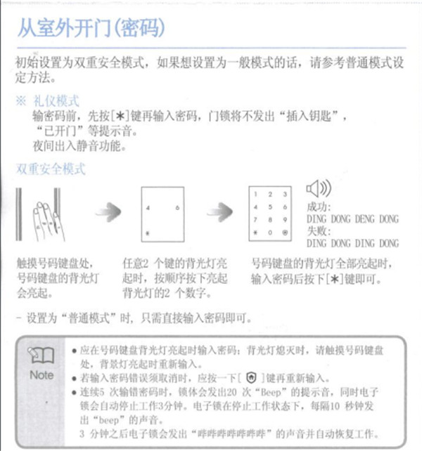 三星SHP-DP728指紋鎖使用說(shuō)明書(shū)