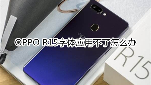 OPPO R15字体应用不了怎么办