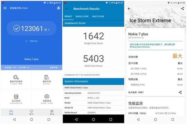 諾基亞7Plus安兔兔跑分多少