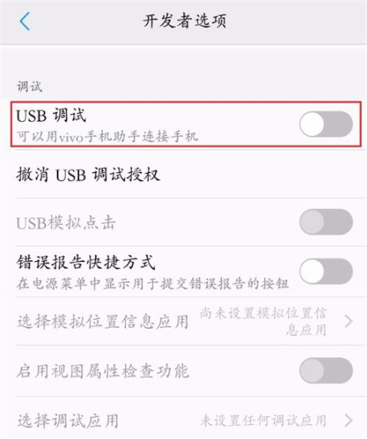 vivoz1青春版怎么打開(kāi)usb調(diào)試