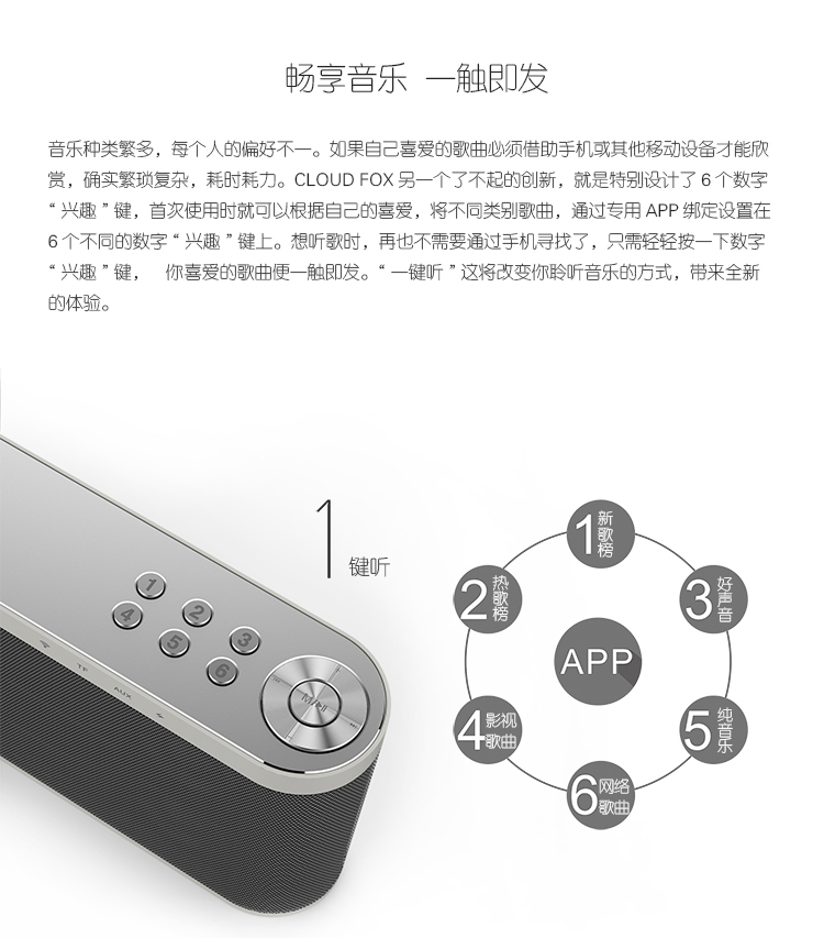 doss德仕 CLOUD FOX智能音箱說明書