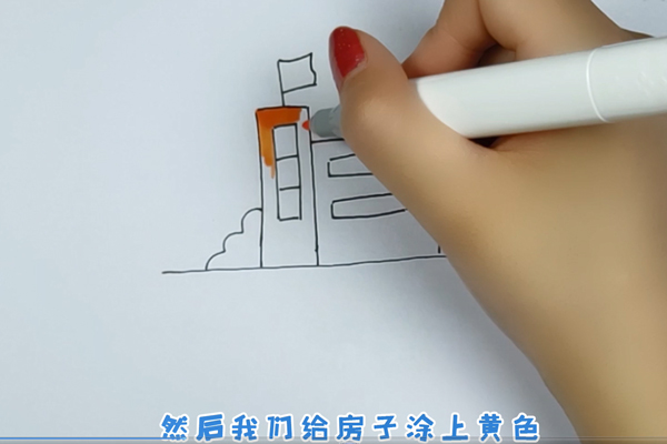 学校简笔画