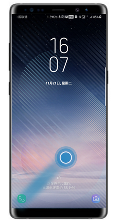 三星note8如何在锁屏状态下打电话