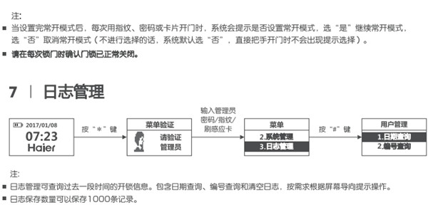 海爾HL-33PF3指紋鎖使用說明書