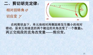 剪切胡克定律是什么啊 剪切胡克定律介绍