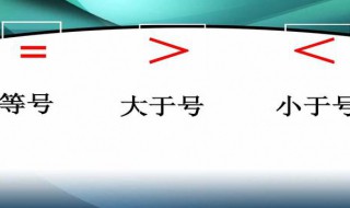 大于号和小于号怎么快速区分 如何分大于号和小于号