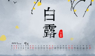 白露是幾月幾日 2023年白露是幾月幾日