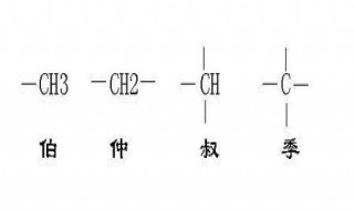 什么是伯仲叔季碳?什么是伯仲叔氢?（伯仲叔碳的定义）