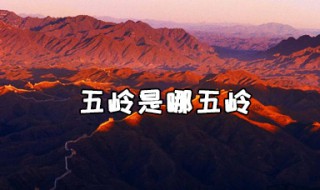 五岭分别是指哪五岭啊（五岭指的是哪些）