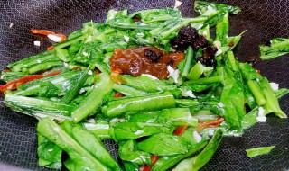 黄豆炒油麦菜怎么做 油麦菜炒黄豆芽的做法