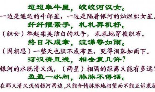 迢迢牽牛星中的疊詞有什么用 迢迢牽牛星中的疊詞有什么作用