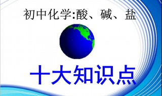 初中化学酸碱盐知识点（初中化学酸碱盐知识点思维导图）