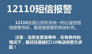 12110短信报警方法（12110短信报警平台有人受理吗）