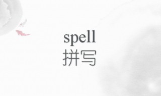 spell的過去式（spell的過去式和中文意思）