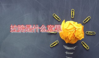 拉胯是什么意思（有点拉胯是什么意思）