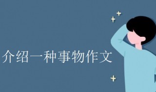 介紹一種事物作文400（介紹一種事物作文400字小學(xué)生）