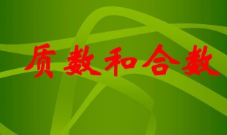 質(zhì)數(shù)和合數(shù)的概念 因數(shù)和倍數(shù)的概念