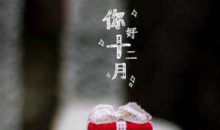 12月你好的說說（12月你好的短句）