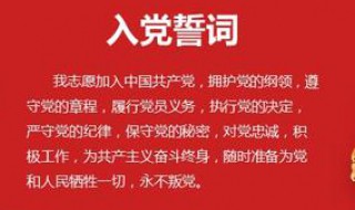 党员誓词全文（党员誓词的感言）