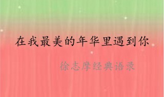 徐志摩的簡(jiǎn)介 詩(shī)人徐志摩的簡(jiǎn)介