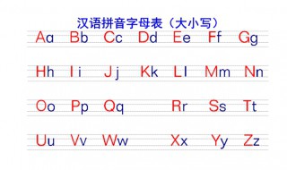 漢語(yǔ)拼音字母表的順序 漢語(yǔ)拼音字母表的順序排列正確的一組是