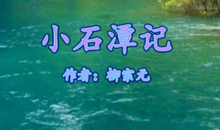 小石潭記表達了作者怎樣的感情 小石潭記表達了作者怎樣的感情運用了什么表現(xiàn)手法