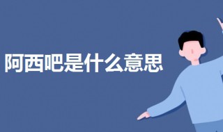 阿西吧是什么意思（阿西吧是什么意思中文）