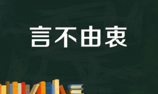 言不由衷的故事和含义简短（言不由衷的故事和含义简短概括）