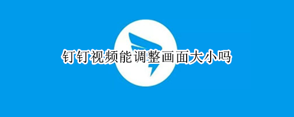 钉钉视频能调整画面大小吗 钉钉视频怎样调整画面大小