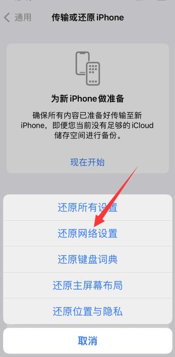 iPhone手机联网了却不能上网