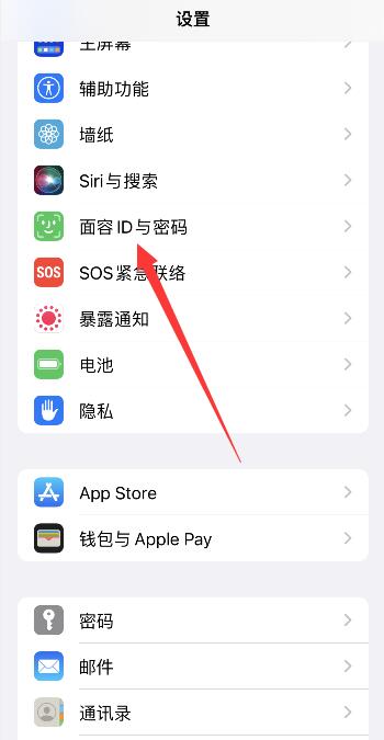 iPhone系统口罩面部识别