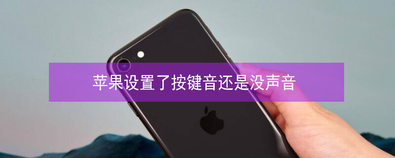 iPhone设置了按键音还是没声音