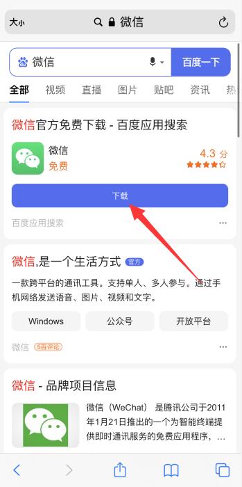 ios如何用浏览器下载app