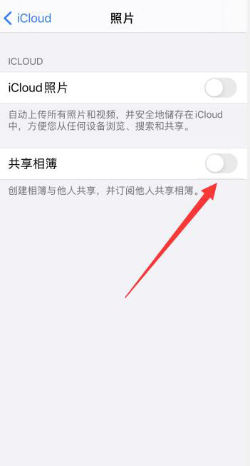 iPhone手機(jī)共享相簿可以關(guān)閉嗎