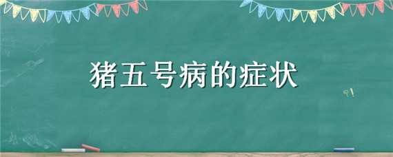 豬五號病的癥狀 豬五號病的癥狀要用什么藥治療