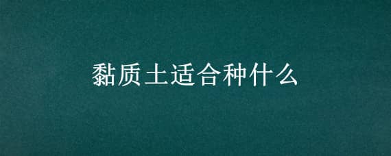 黏质土适合种什么 黏质土适合种什么植物