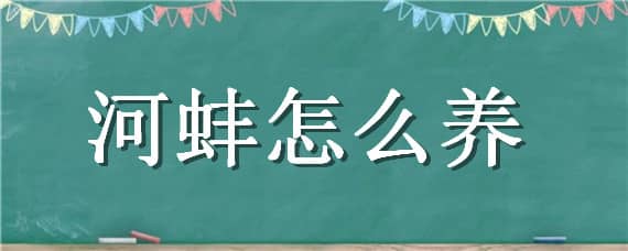 河蚌怎么養(yǎng)（人工養(yǎng)殖河蚌怎么養(yǎng)）